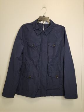 Crown & Ivy Women's Navy Utility Jacket Size Large